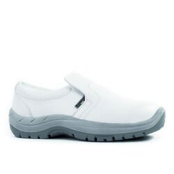 Mocassins de s&eacute;curit&eacute; homme PLUTONE S2 FO SR BLANC Yvetot
