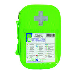 Trousse secours fluo ESPACES VERTS Yvetot